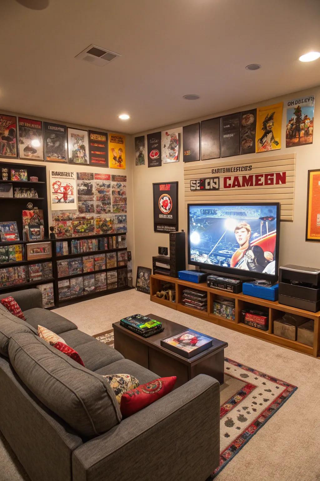 Thematic ornamentation lends a tailored impression to your gaming space.
