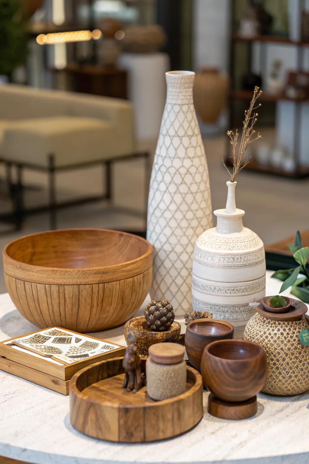 Blending surfaces injects depth and interest to your decoration.