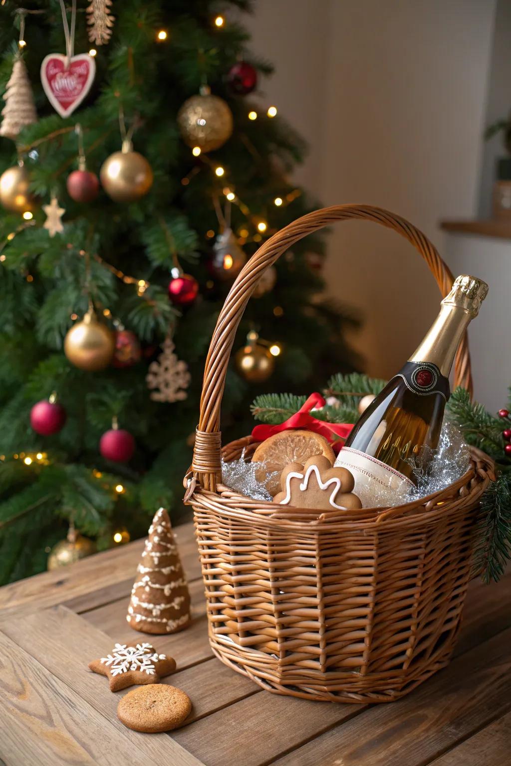 Holiday happiness with gingerbread treats and a cheerful ornament.