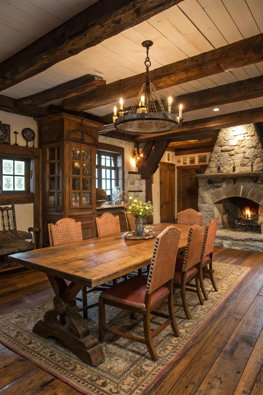 Reclaimed wood floors infuse history and character into your home.