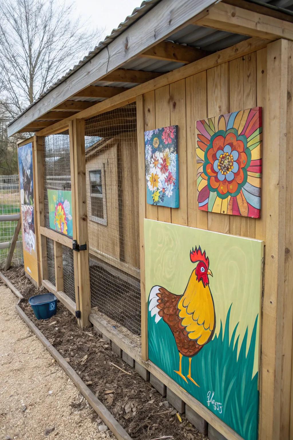 Artistry introduces individuality and character to your chicken coop.