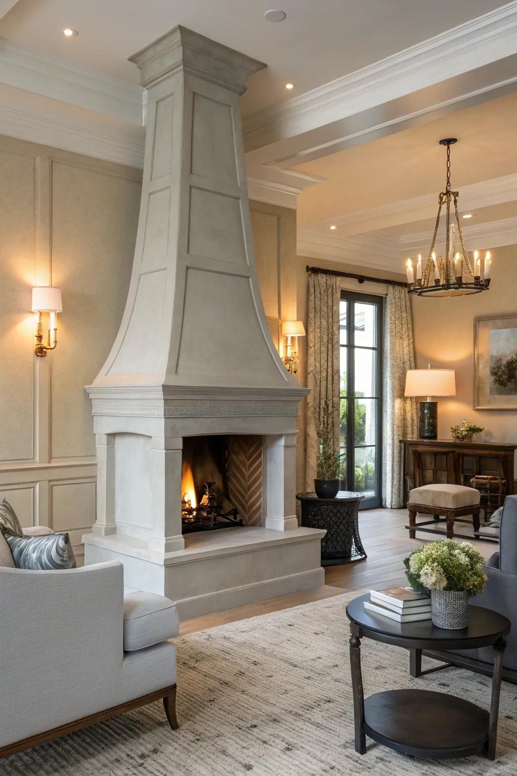 Dove provides subtle sophistication, perfect for a sophisticated space.