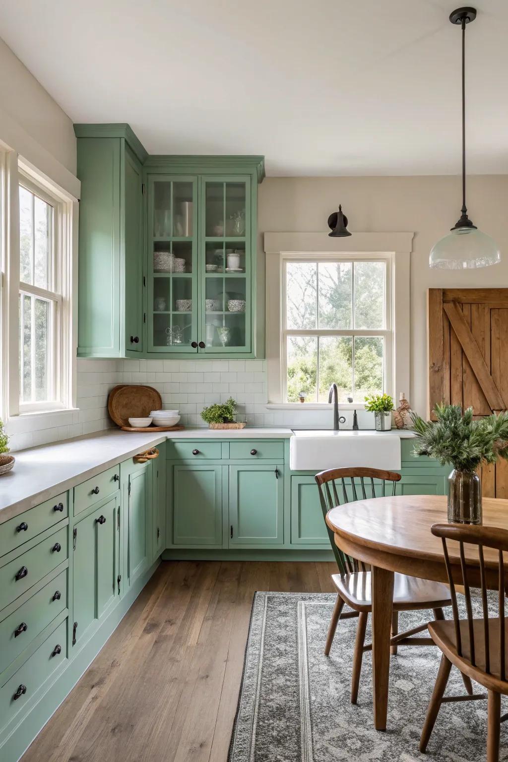 Surf aqua is a subtle pop of coastal color.