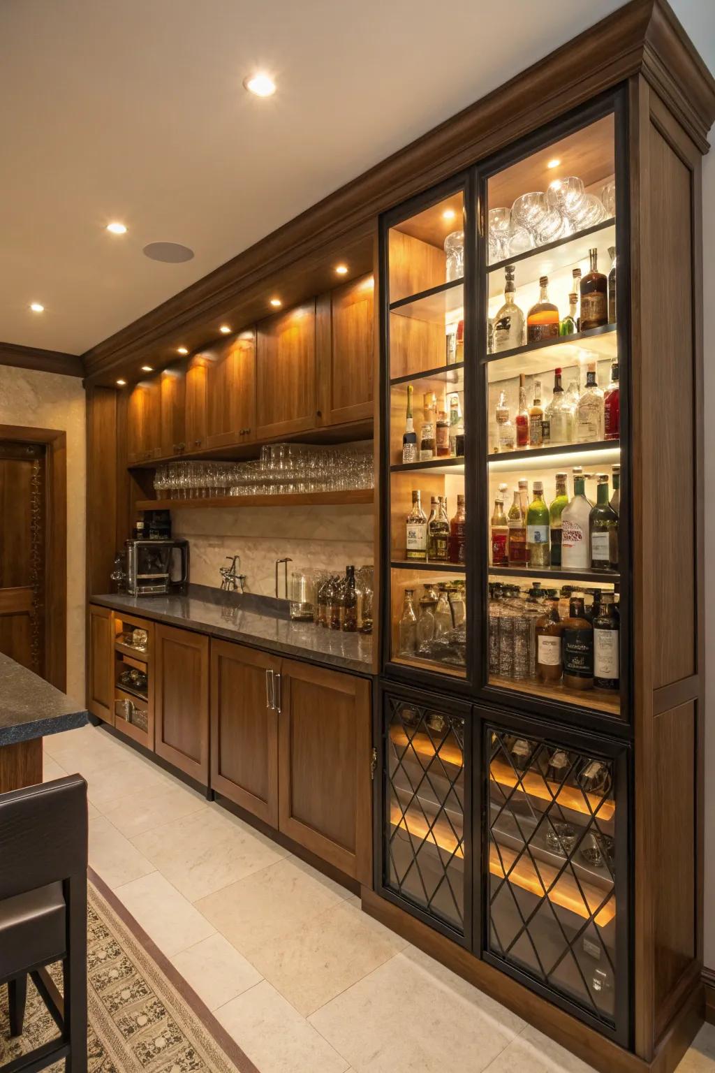 Maximize space and design with vertical storage solutions.