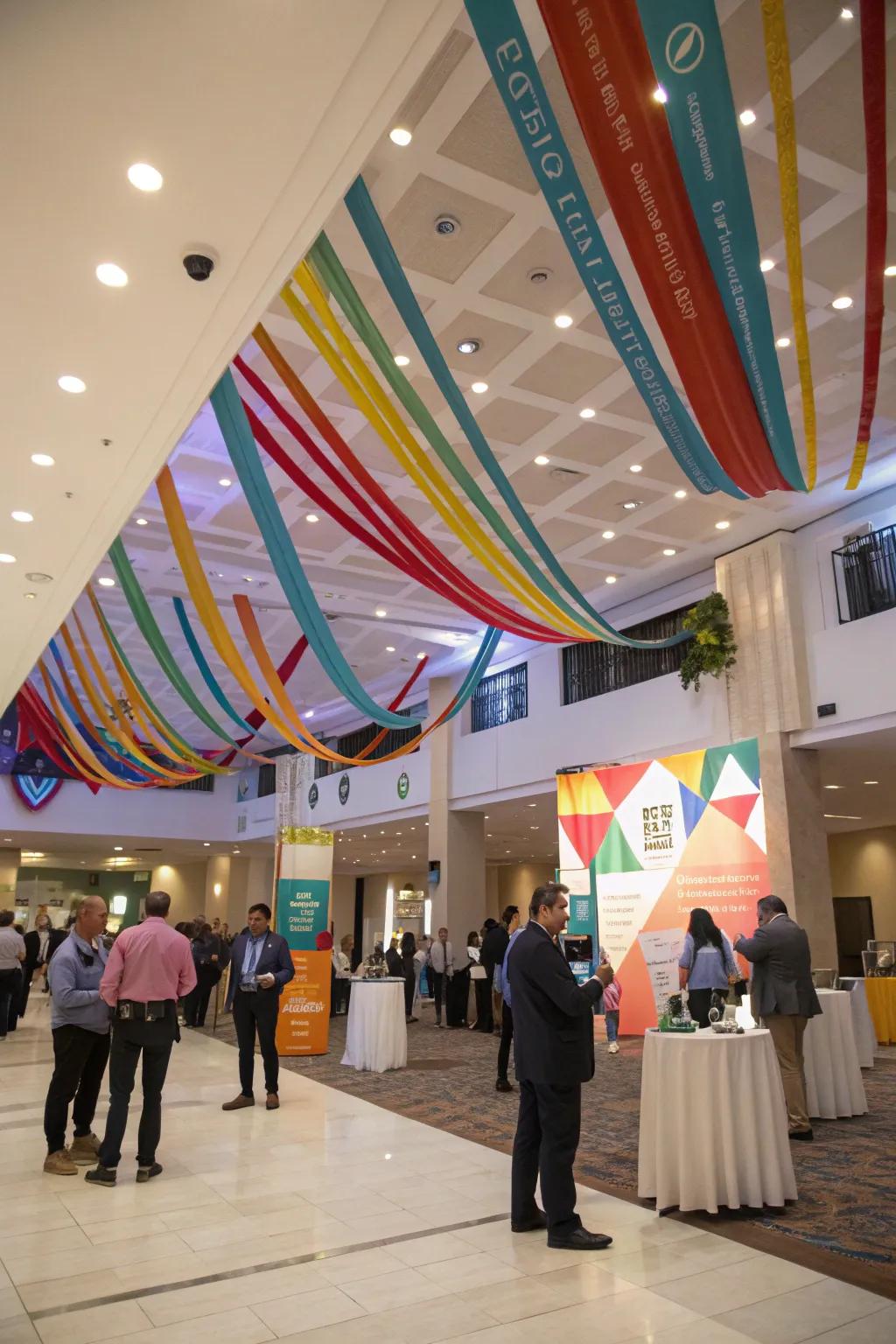 Overhead decor adds a wow-factor to your event.