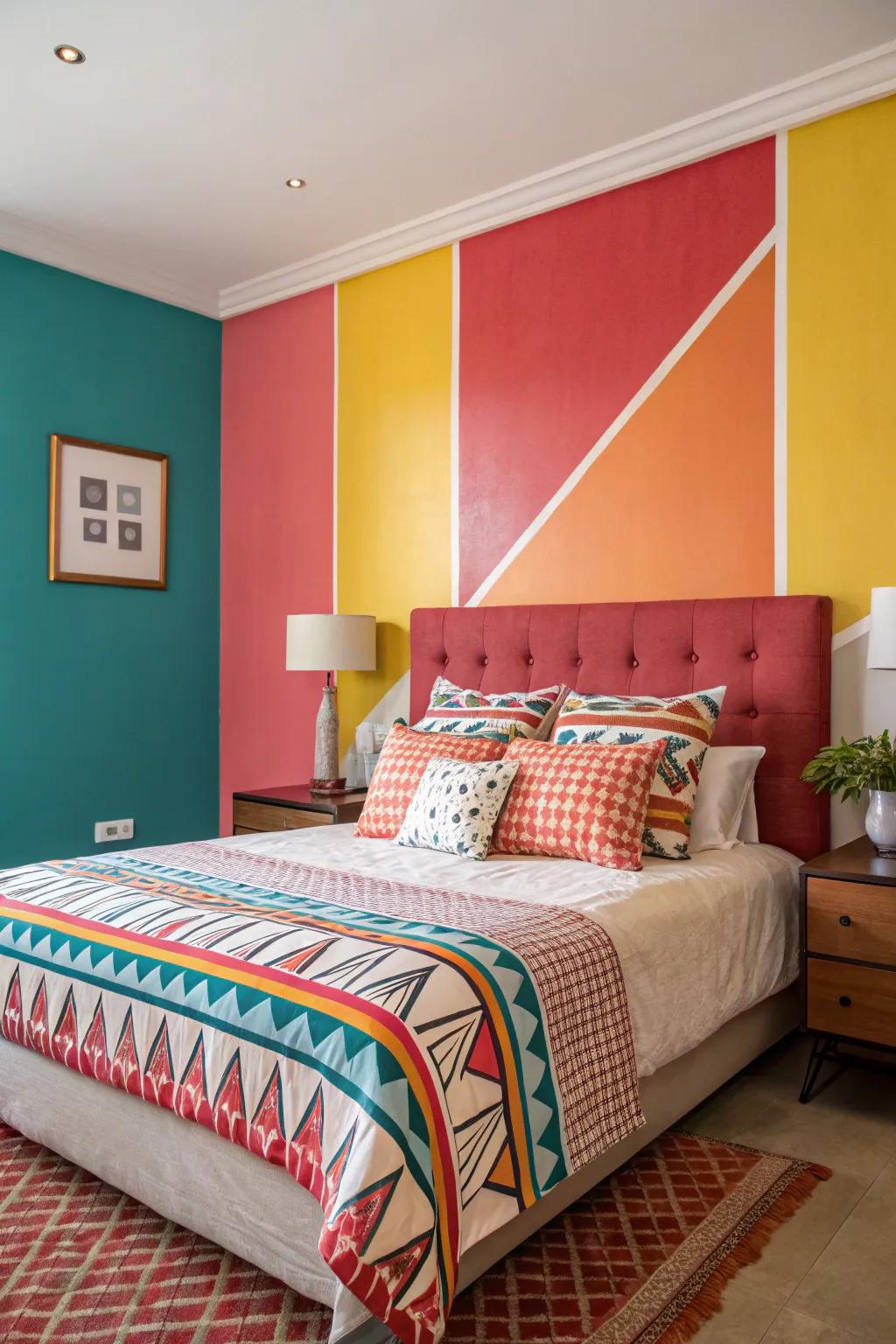 Color division introduces vibrant energy and modern flair.