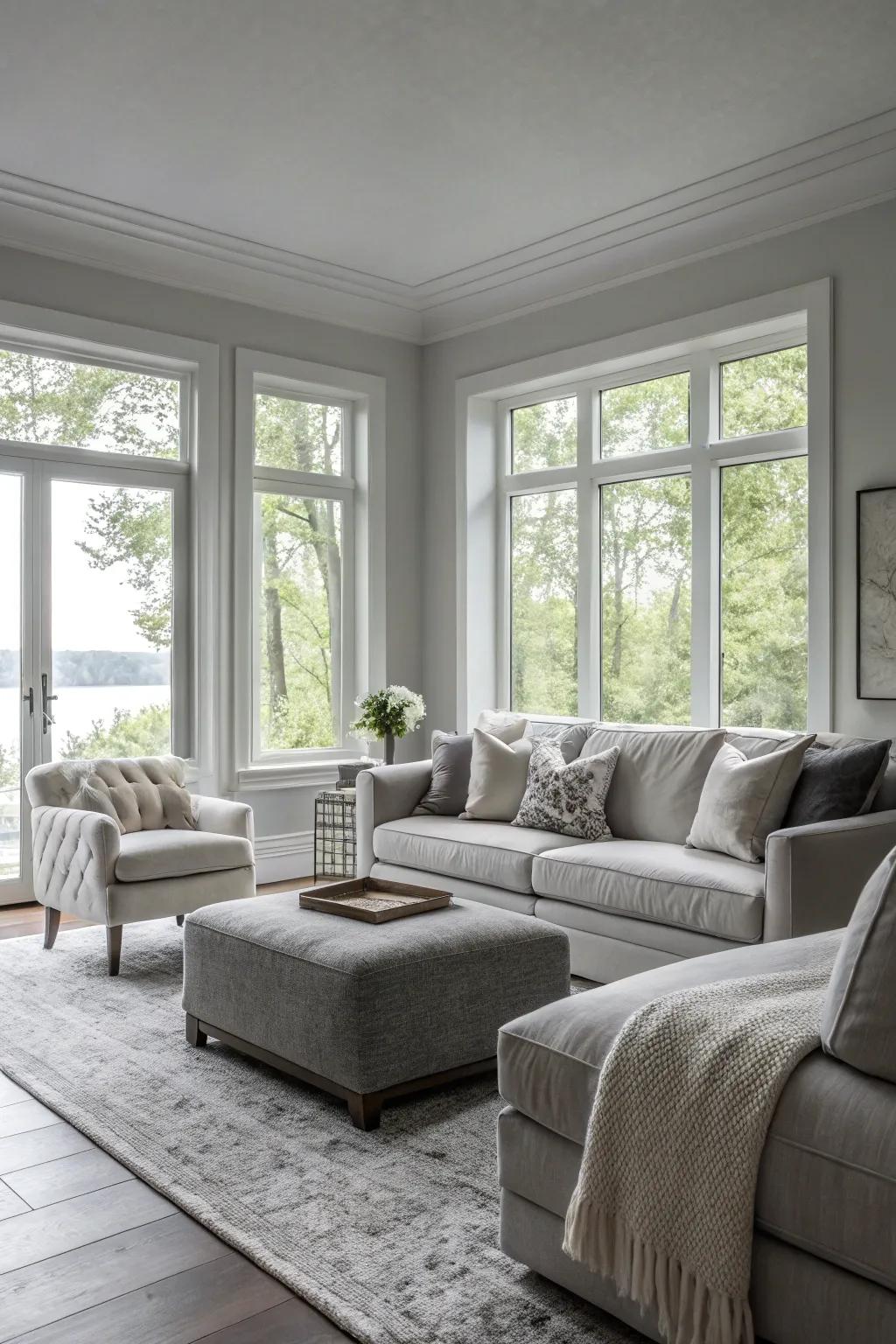 Monochromatic schemes provide an effortlessly calming effect.