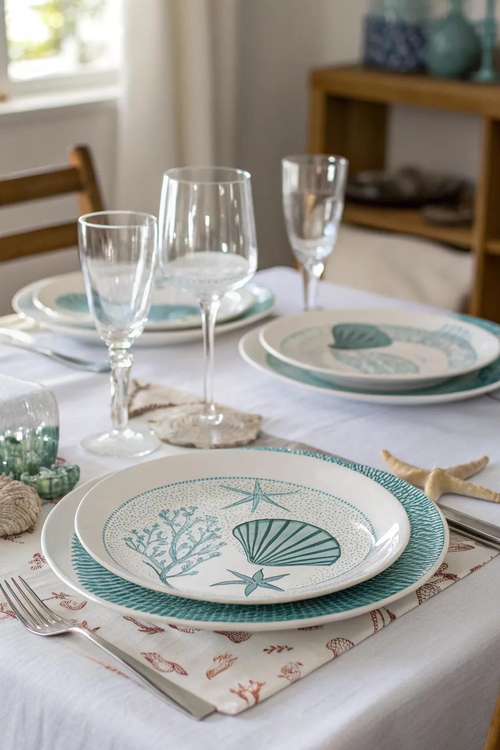 Tableware that carries the ocean to your dining experience.