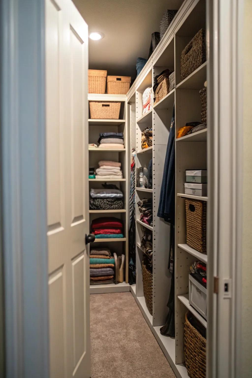 Convert corners into practical storage zones.