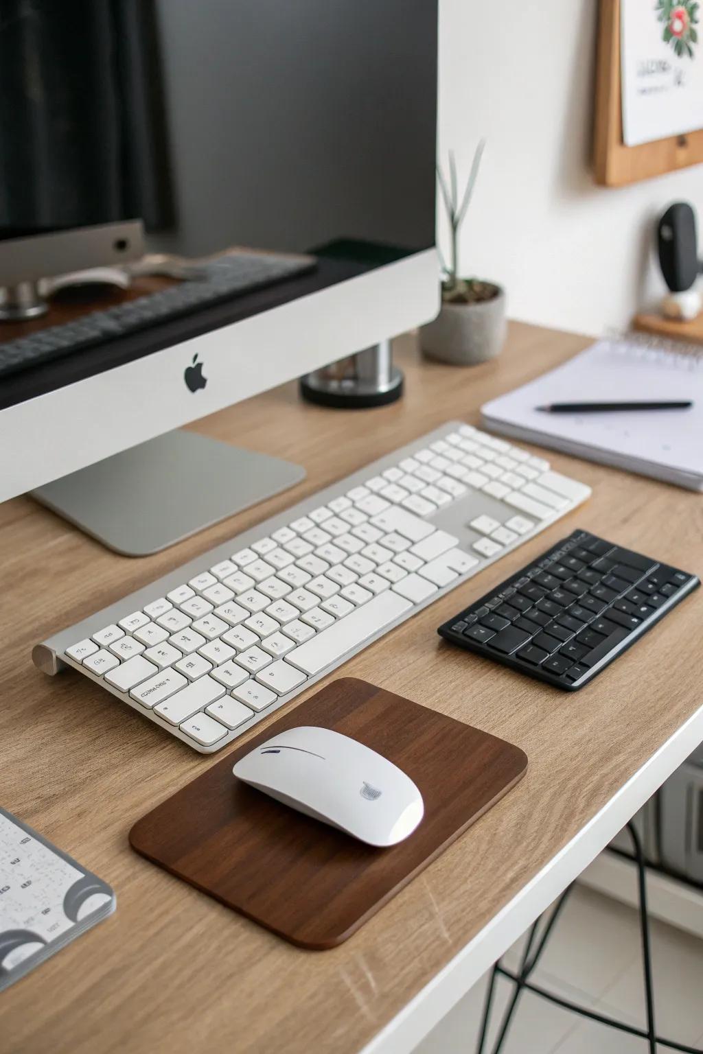 Wireless peripherals keep your workspace clutter-free.