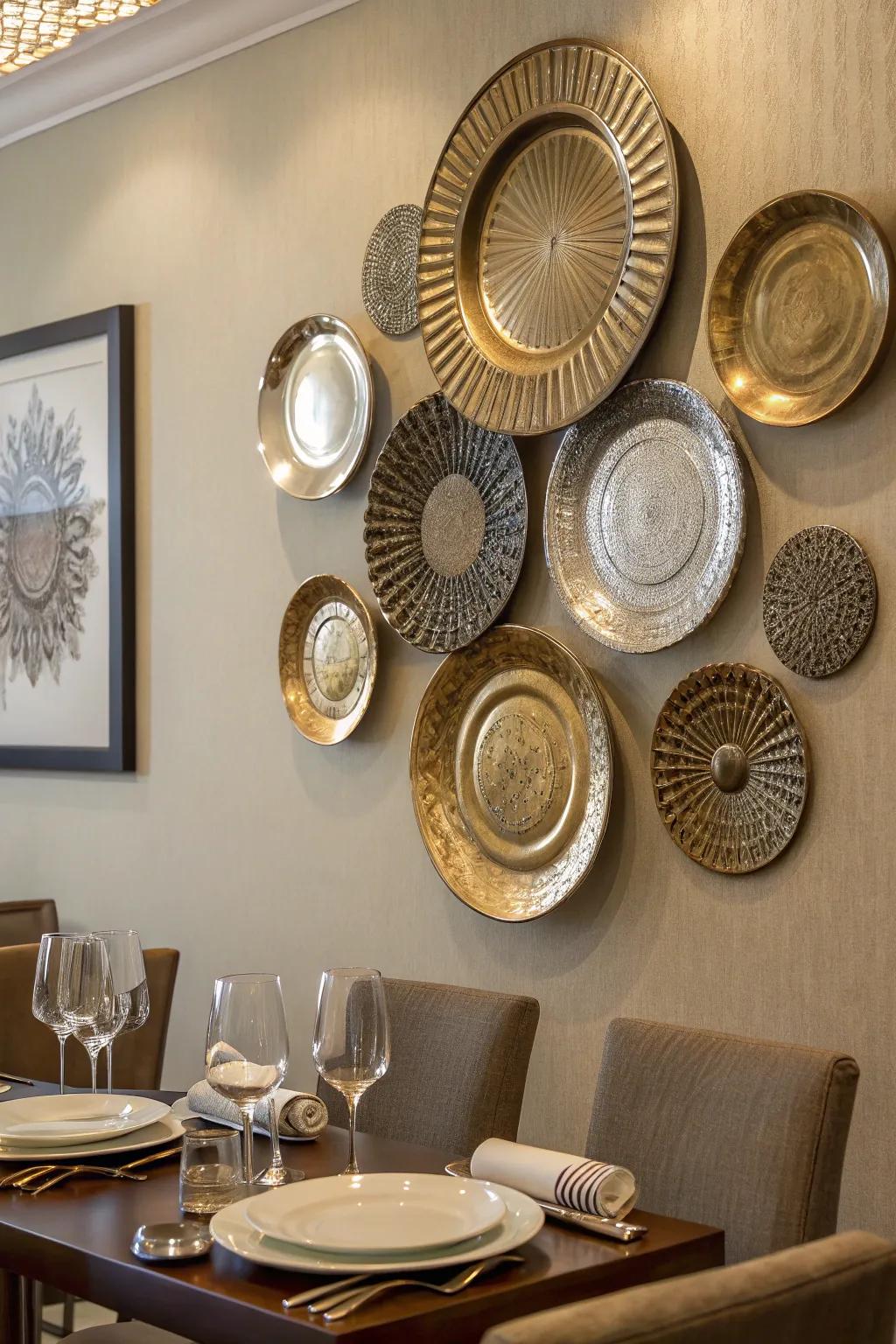 Modern patterns add a contemporary twist to plate designs.