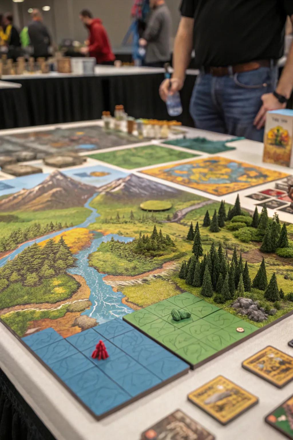 Magnetic terrain tiles let you customize your game world endlessly.