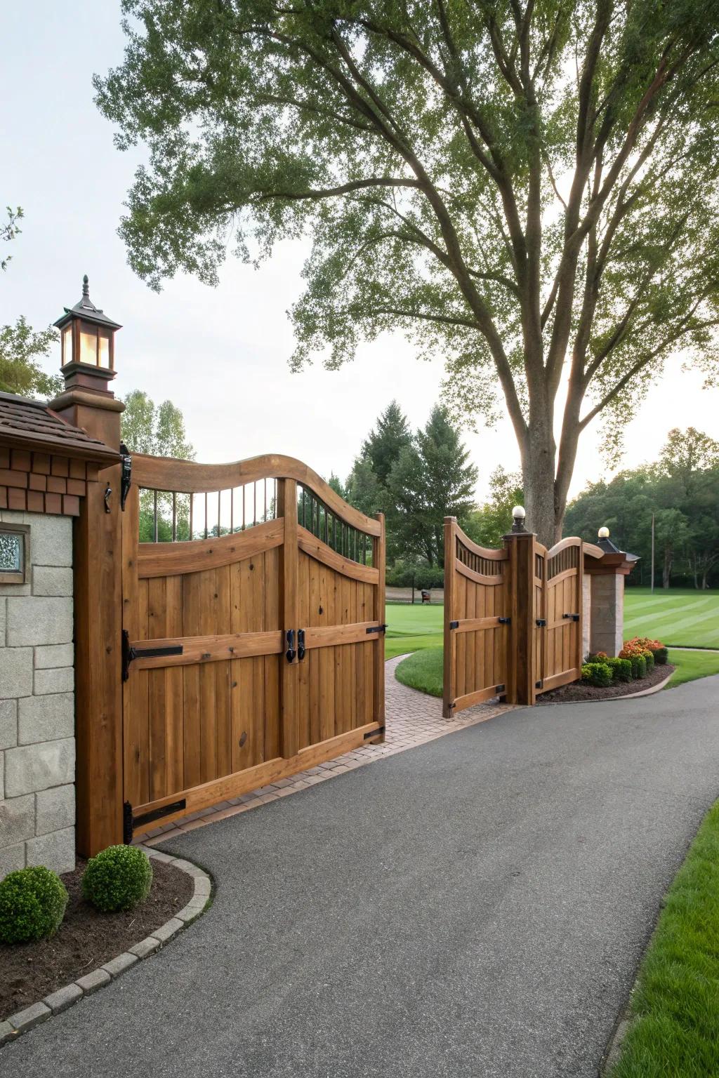 A grand entrance portal offers both security and curb appeal.
