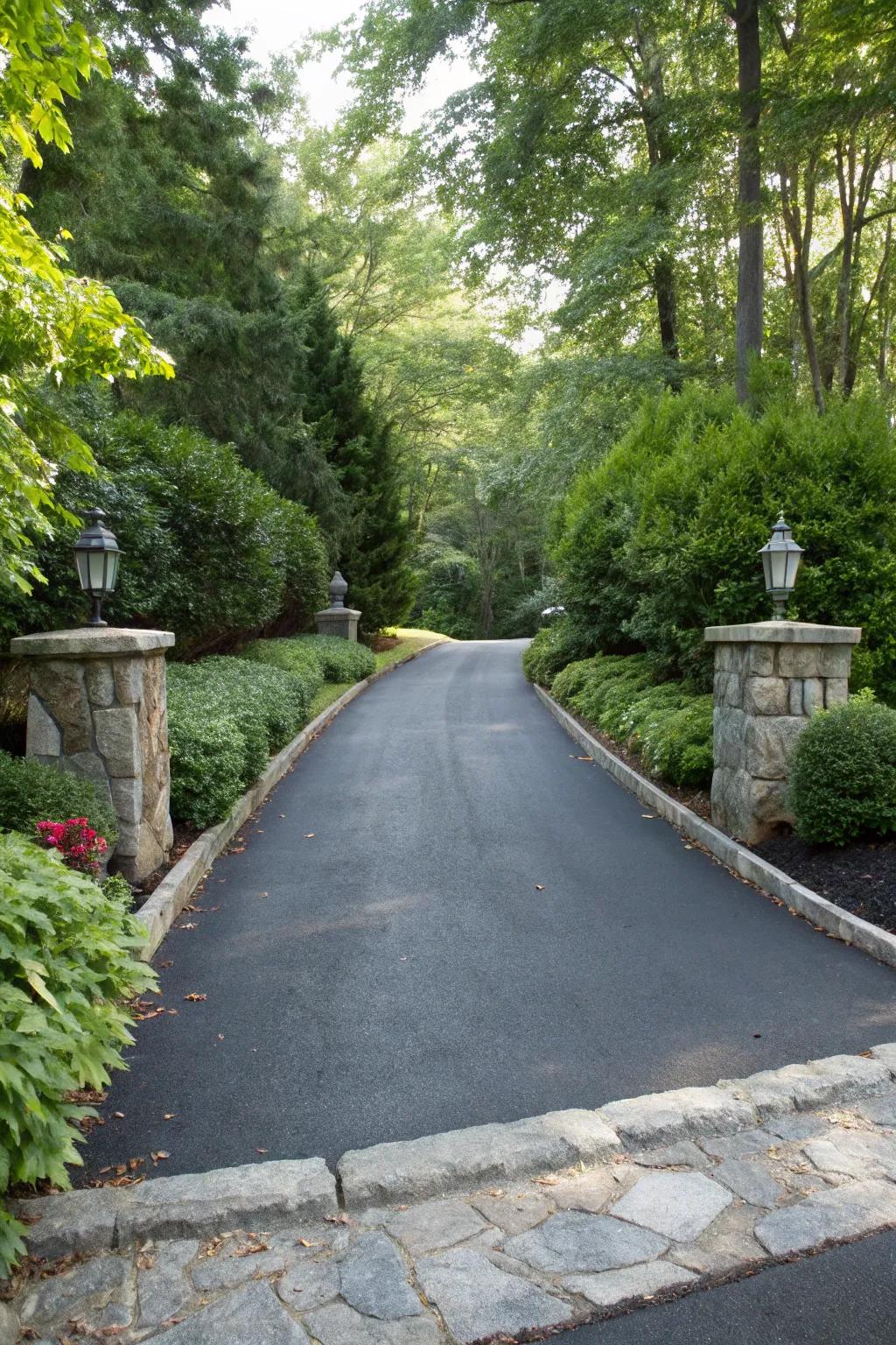 Decorative borders can give your driveway a polished and elegant appearance.