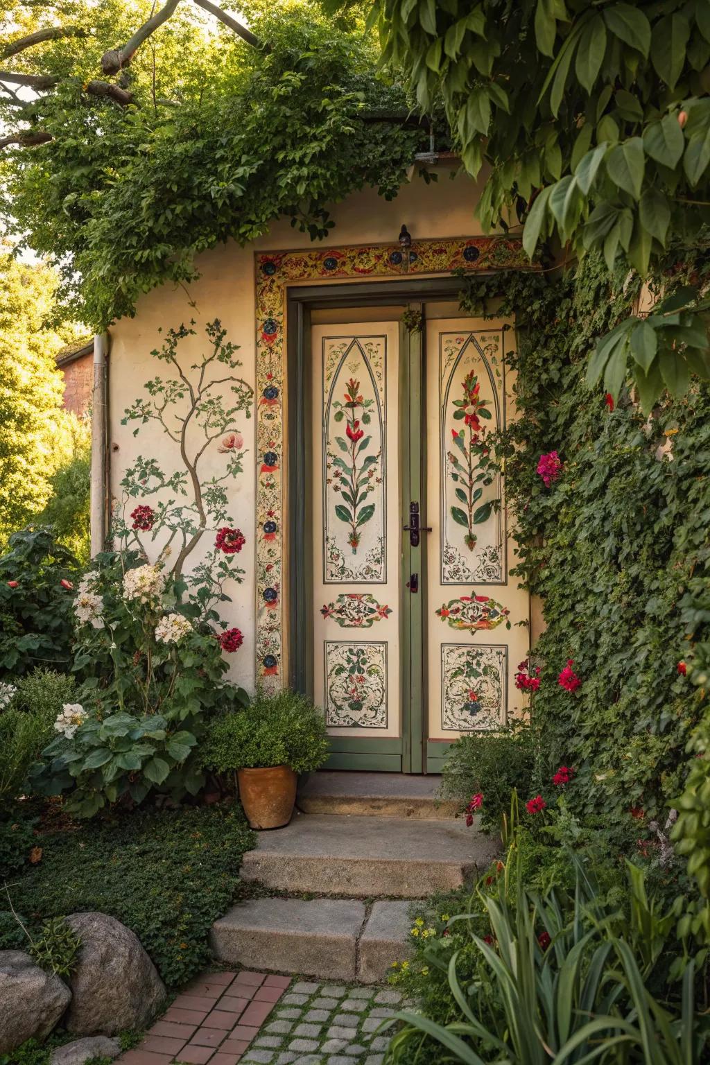 Floral themes and greenery introduce a natural element.