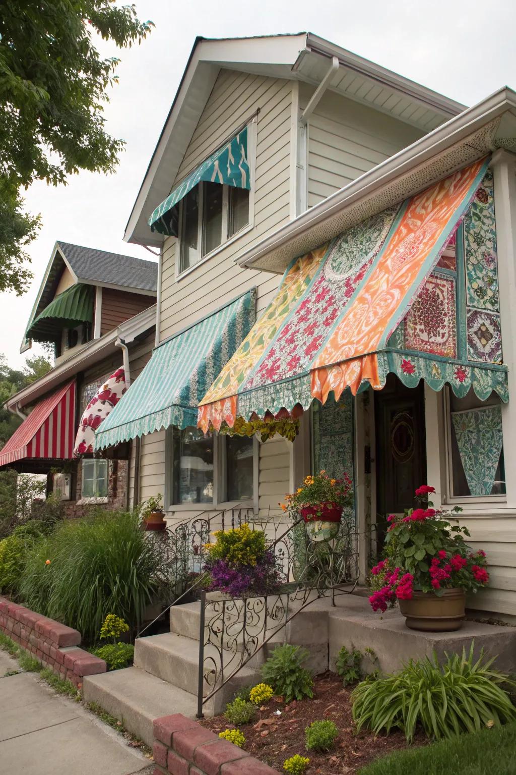 Design fabric shades showcasing personal style and creativity.
