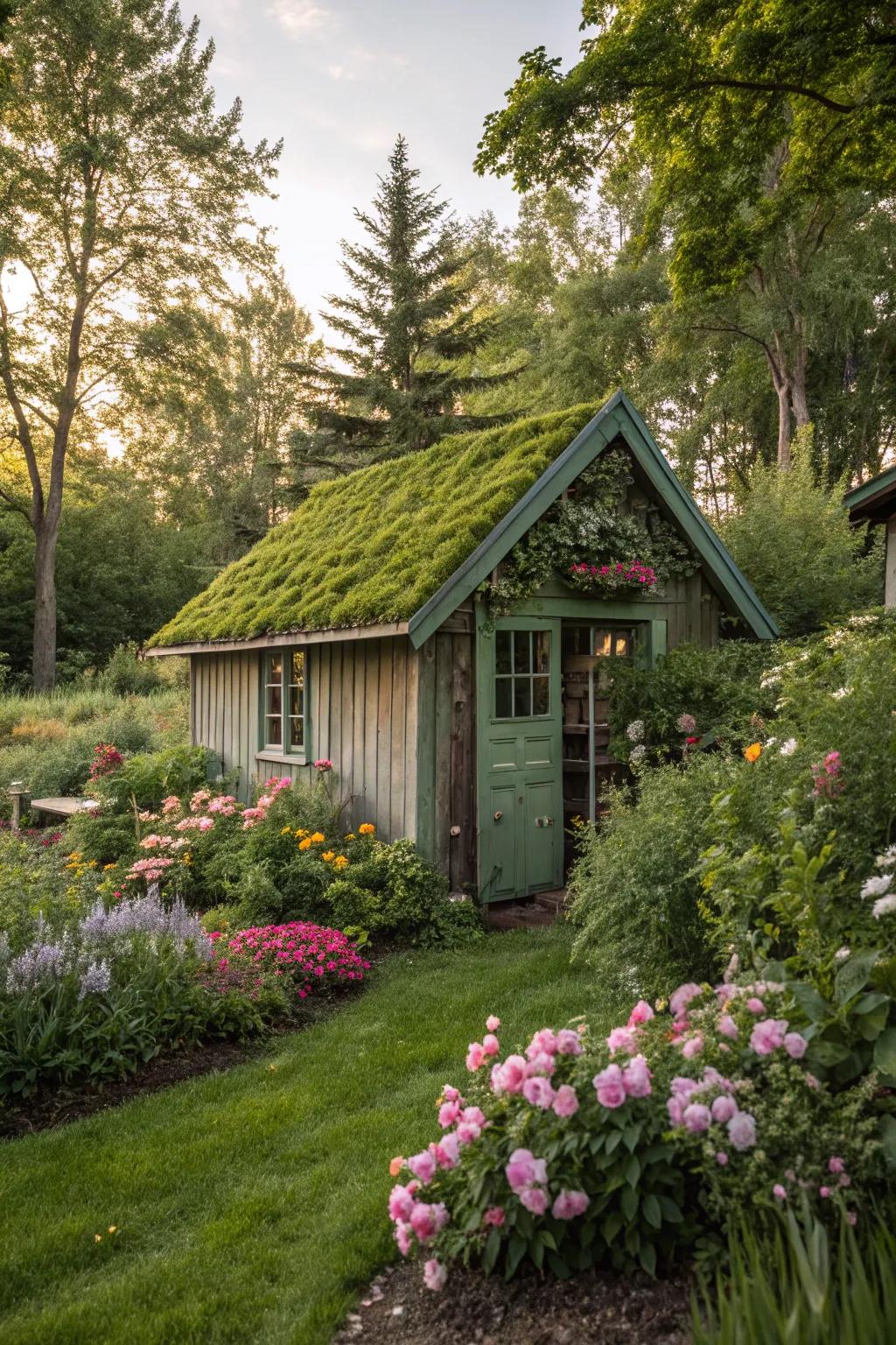 A green roof delivers ecological and aesthetic advantages.