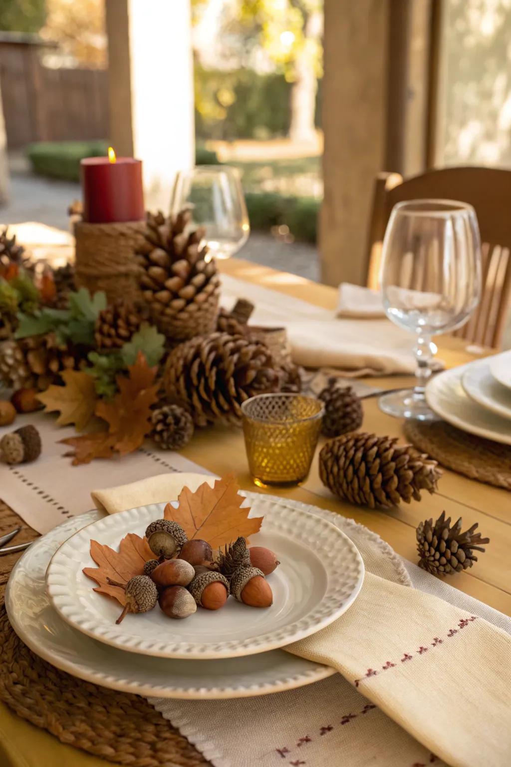 Craft unforgettable fall dinners with a captivating autumnal tablescape.