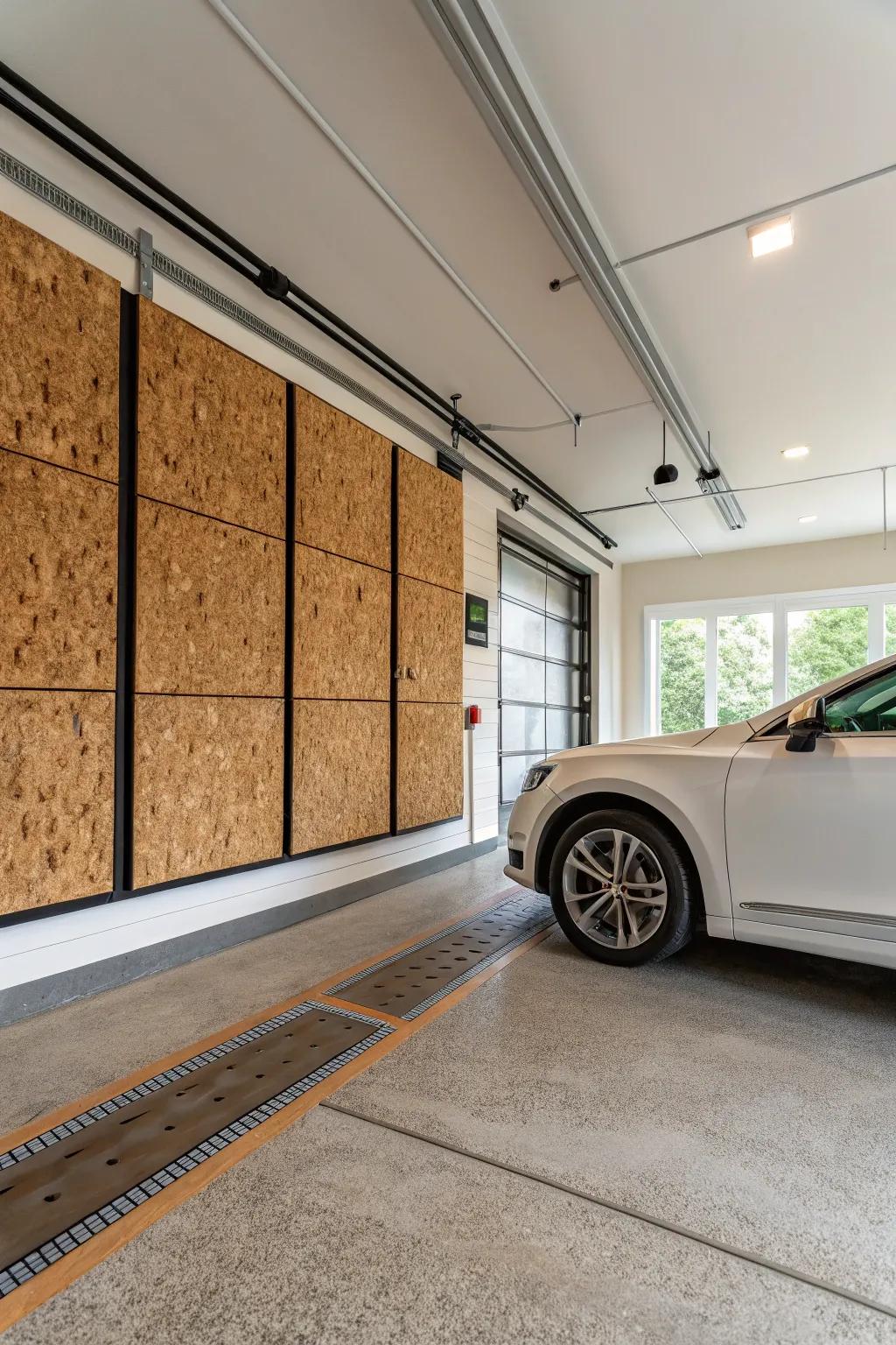 Cork baseboards are an eco-friendly and sound-reducing option.