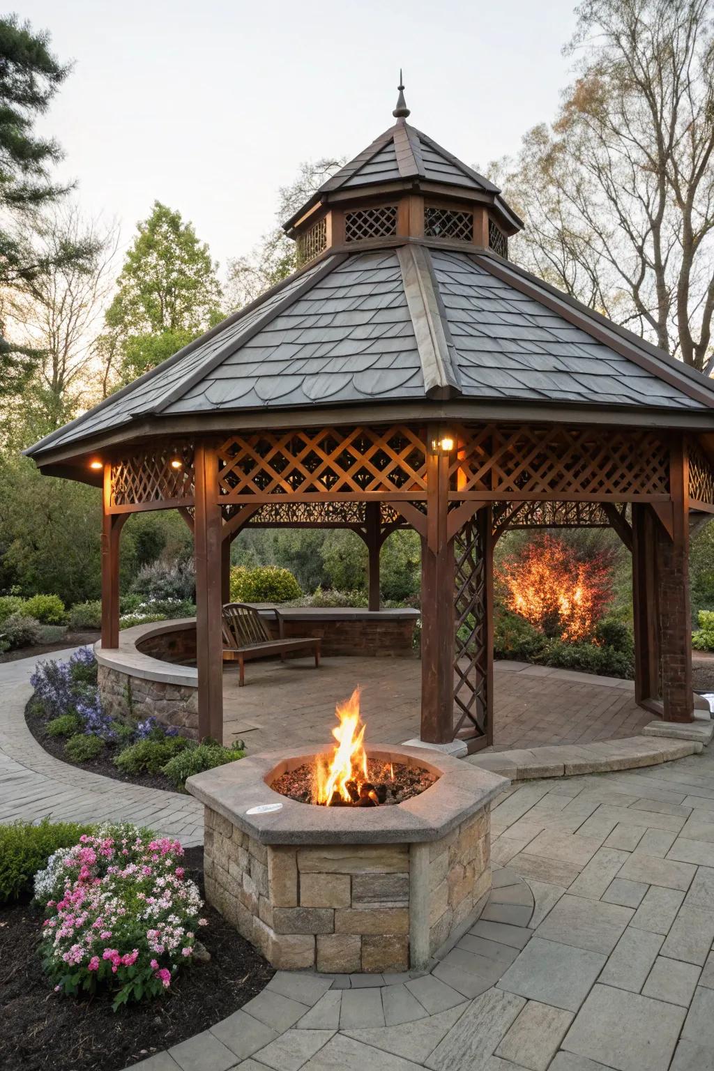 Unique architecture brings a creative aspect to your pergola.