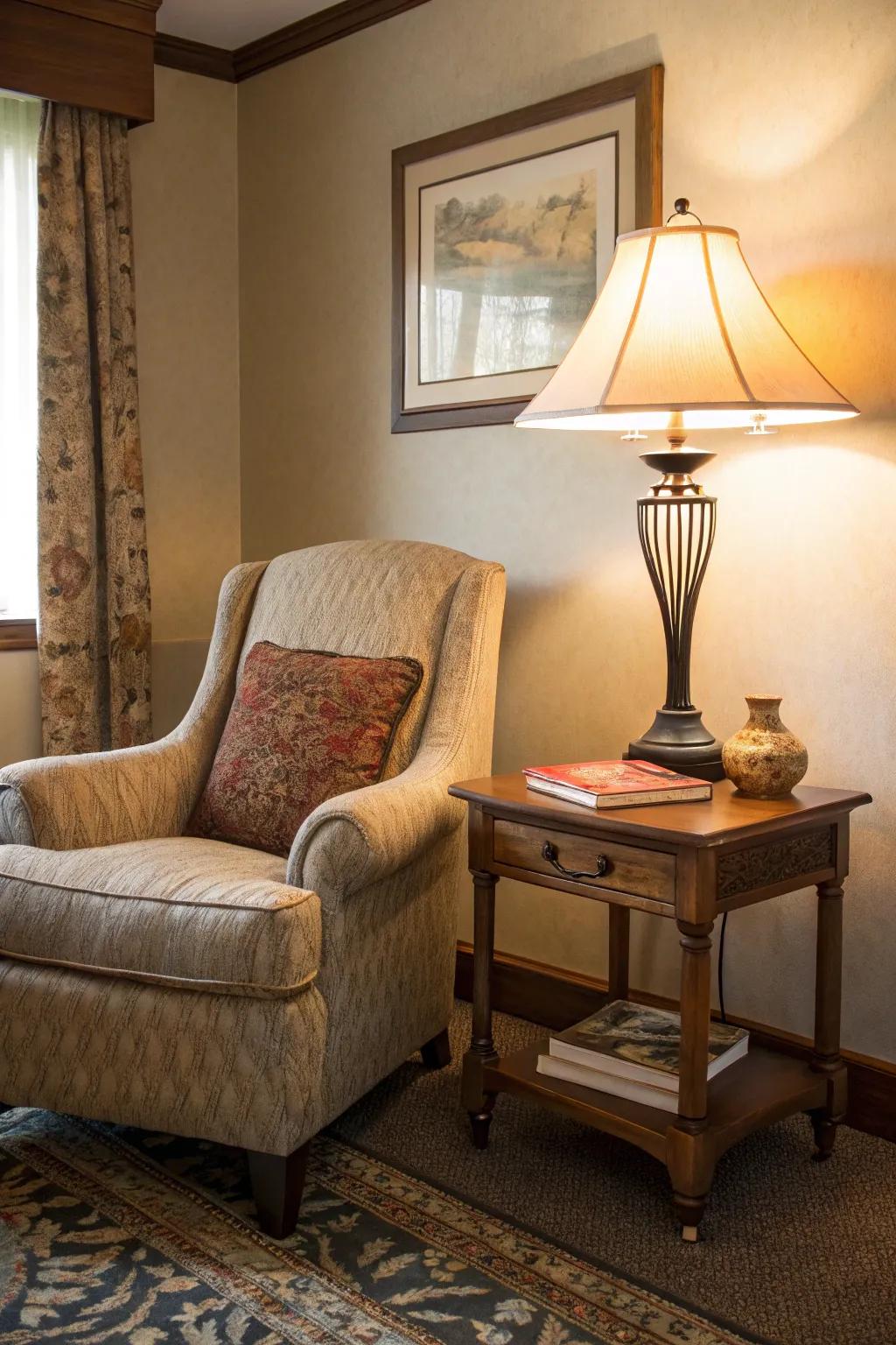 Create the ideal sanctuary with a comfortable reading nook setup.