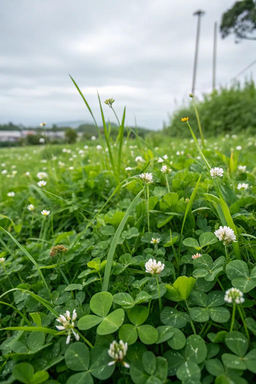 Clover lawns are easy-care and environmentally conscious.