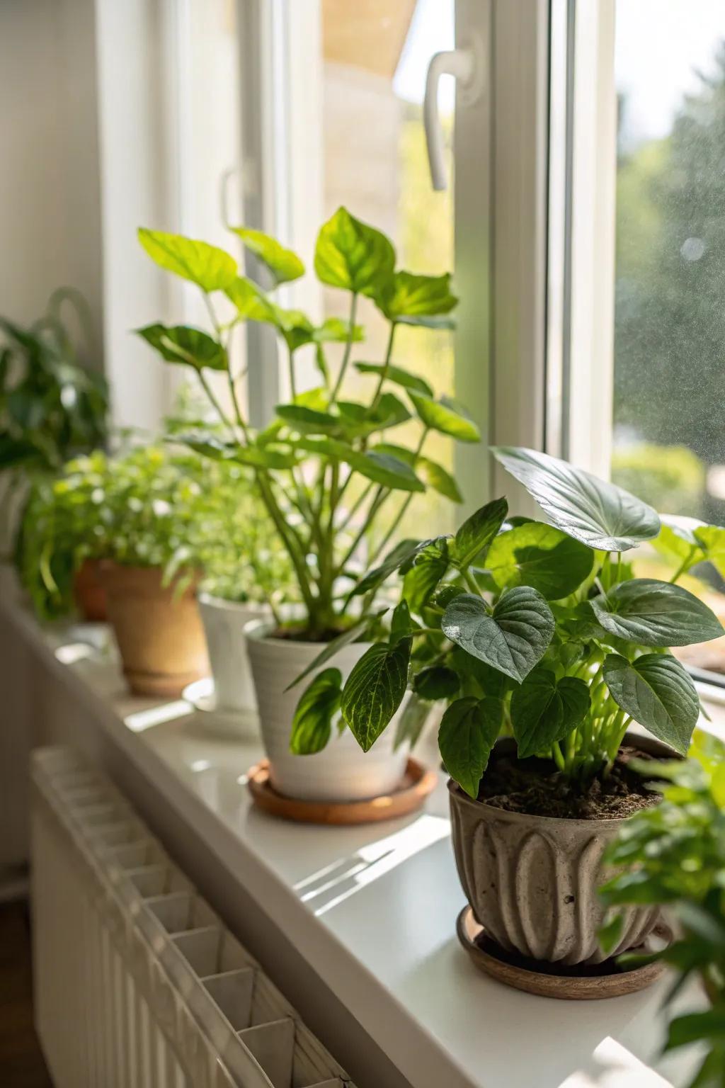 Potted botanical plants breathe life into any corner of your house.