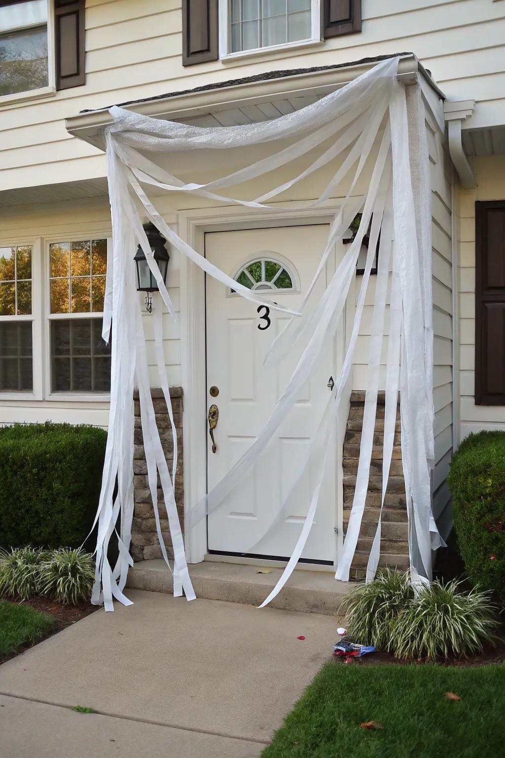 Wrap your door in mystery with this mummified design.
