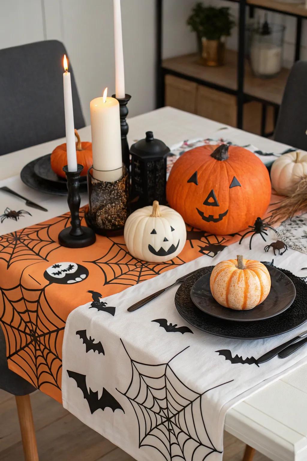 Enhance your dining experience with spooky table decor.