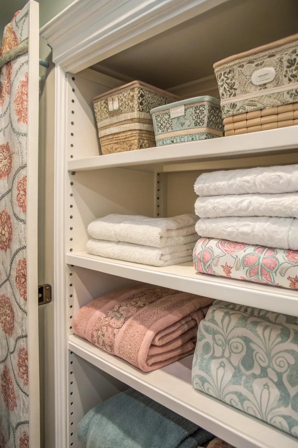 Shelf coverings protect surfaces and enhance style.