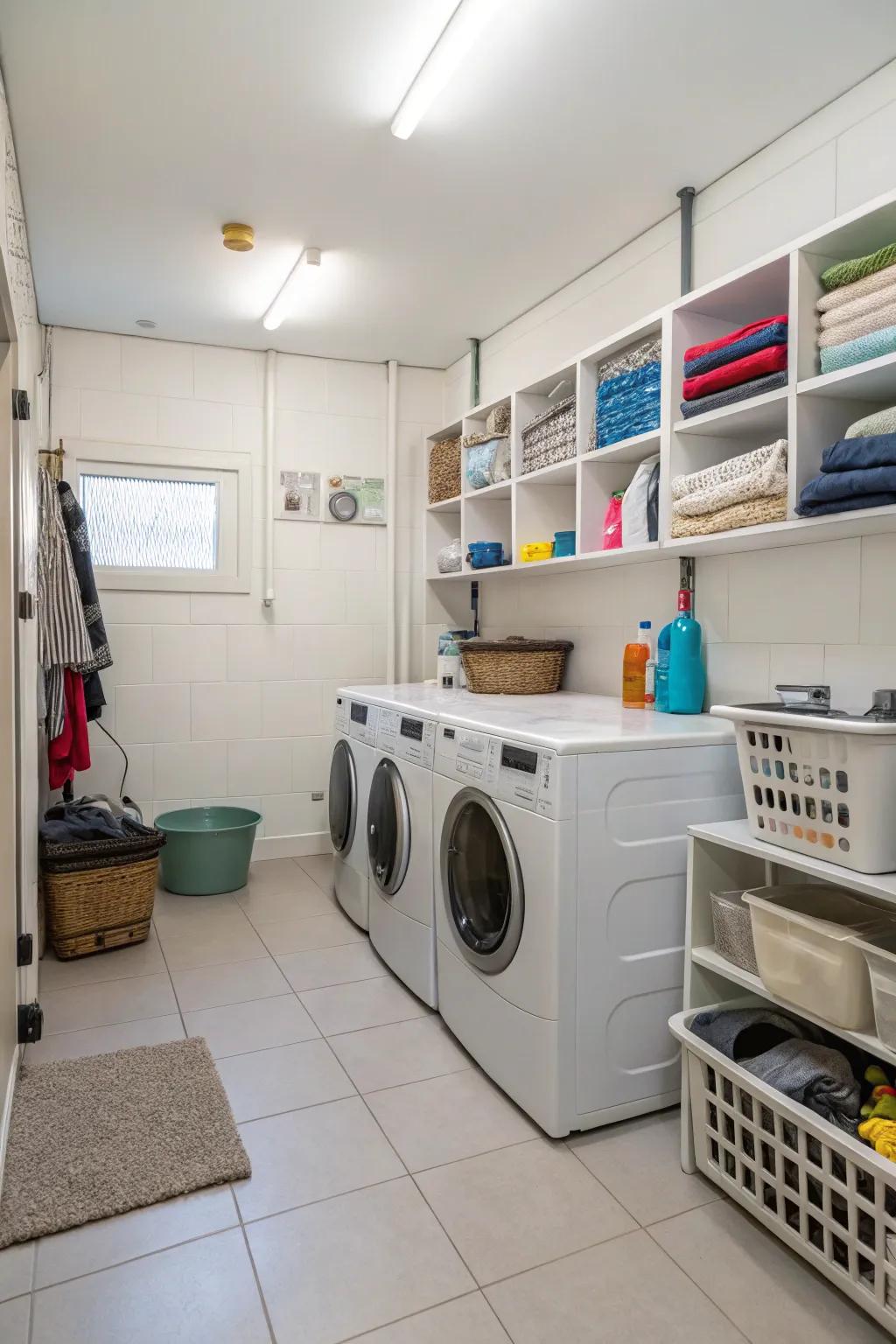 An all-in-one utility room for efficient living.