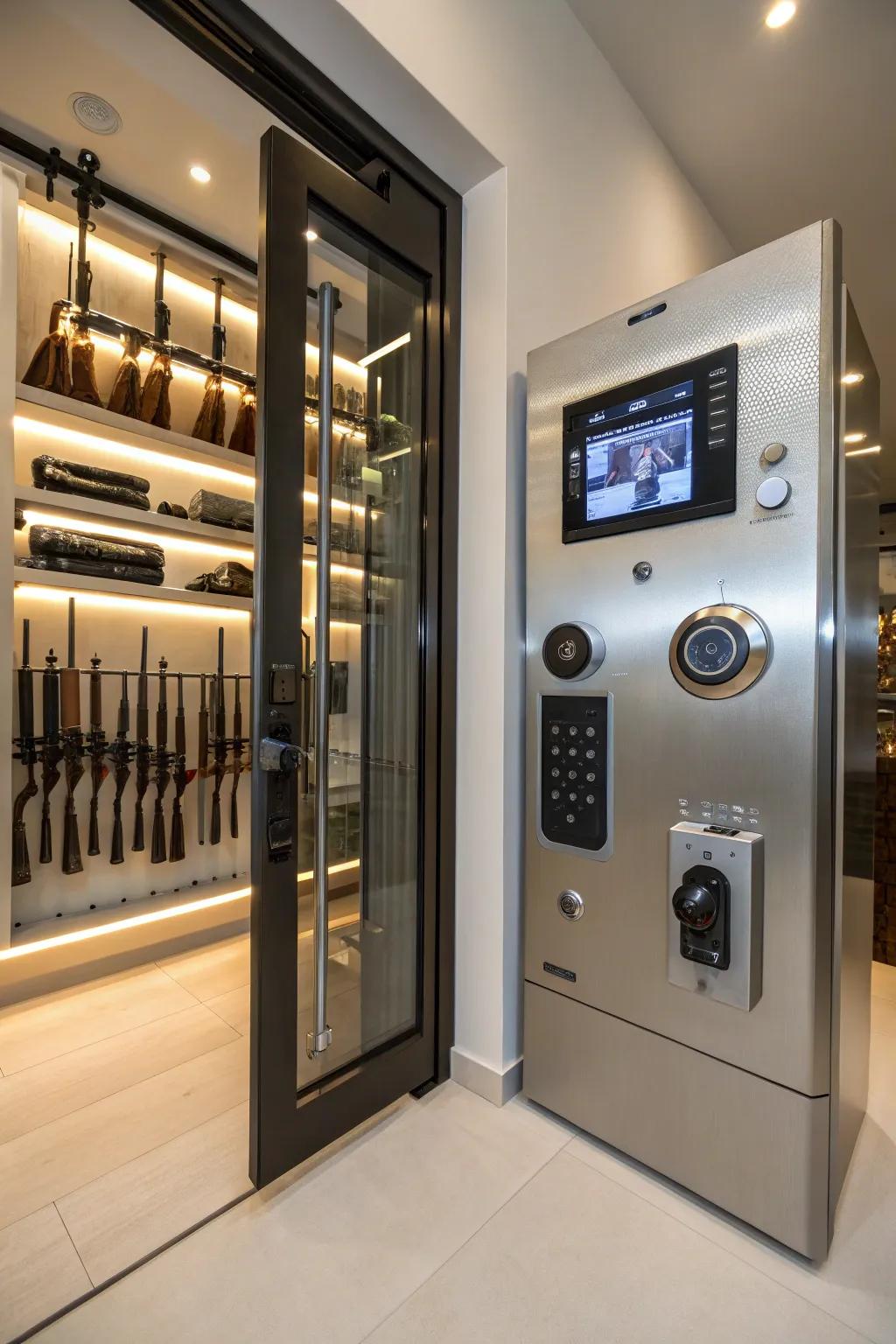 Smart tech elevates the security and convenience of your armory.