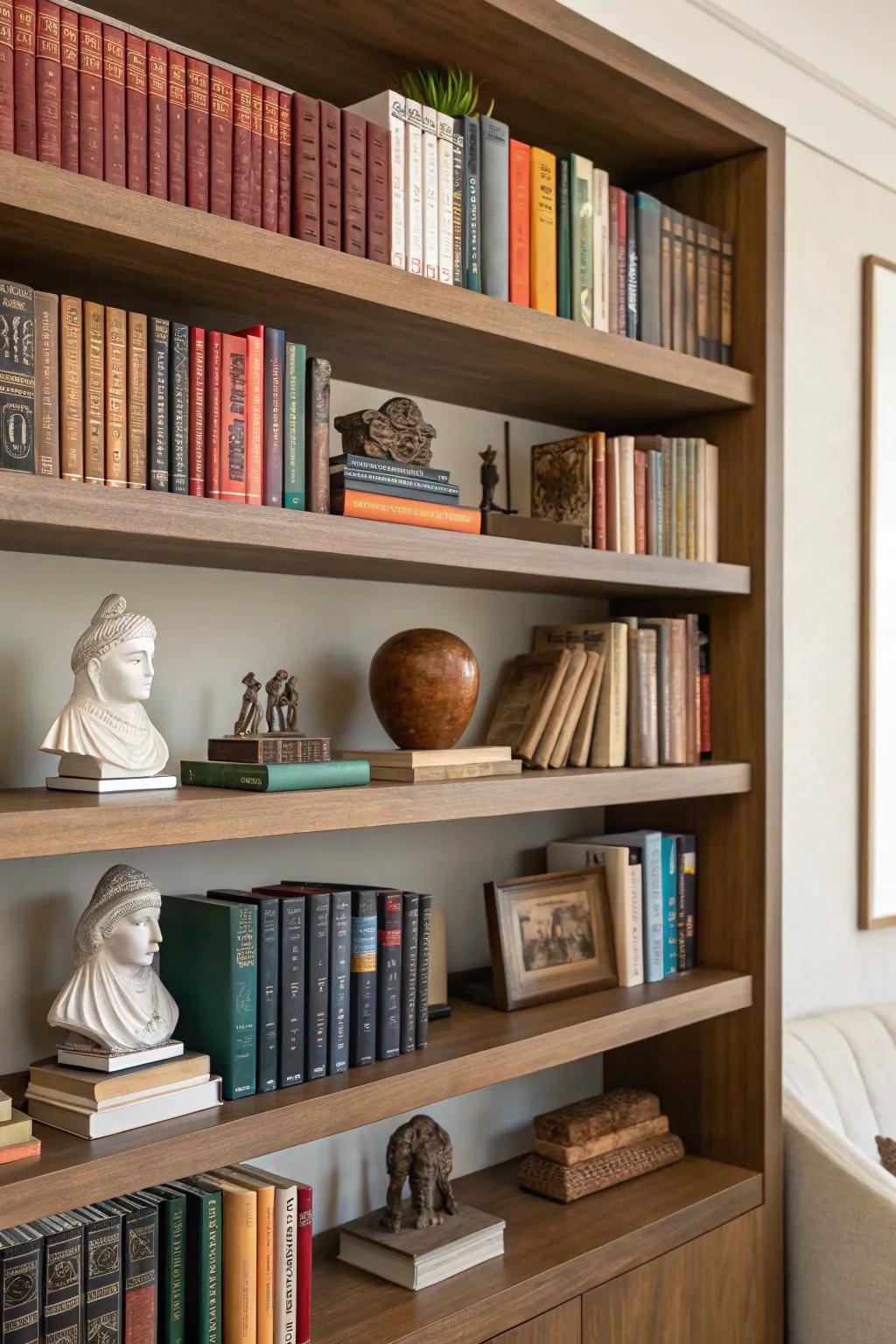 A publication platform styled with publications and ornamental sculptures.