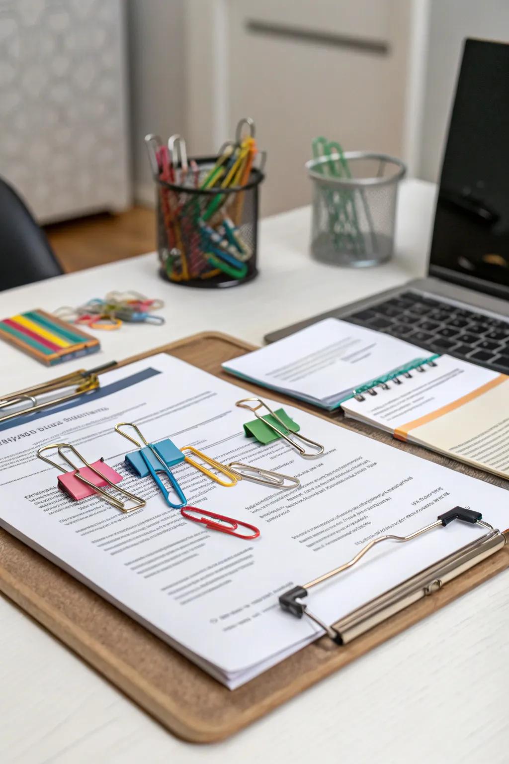 Common office supplies can be powerful tools in maintaining an organized filing system.