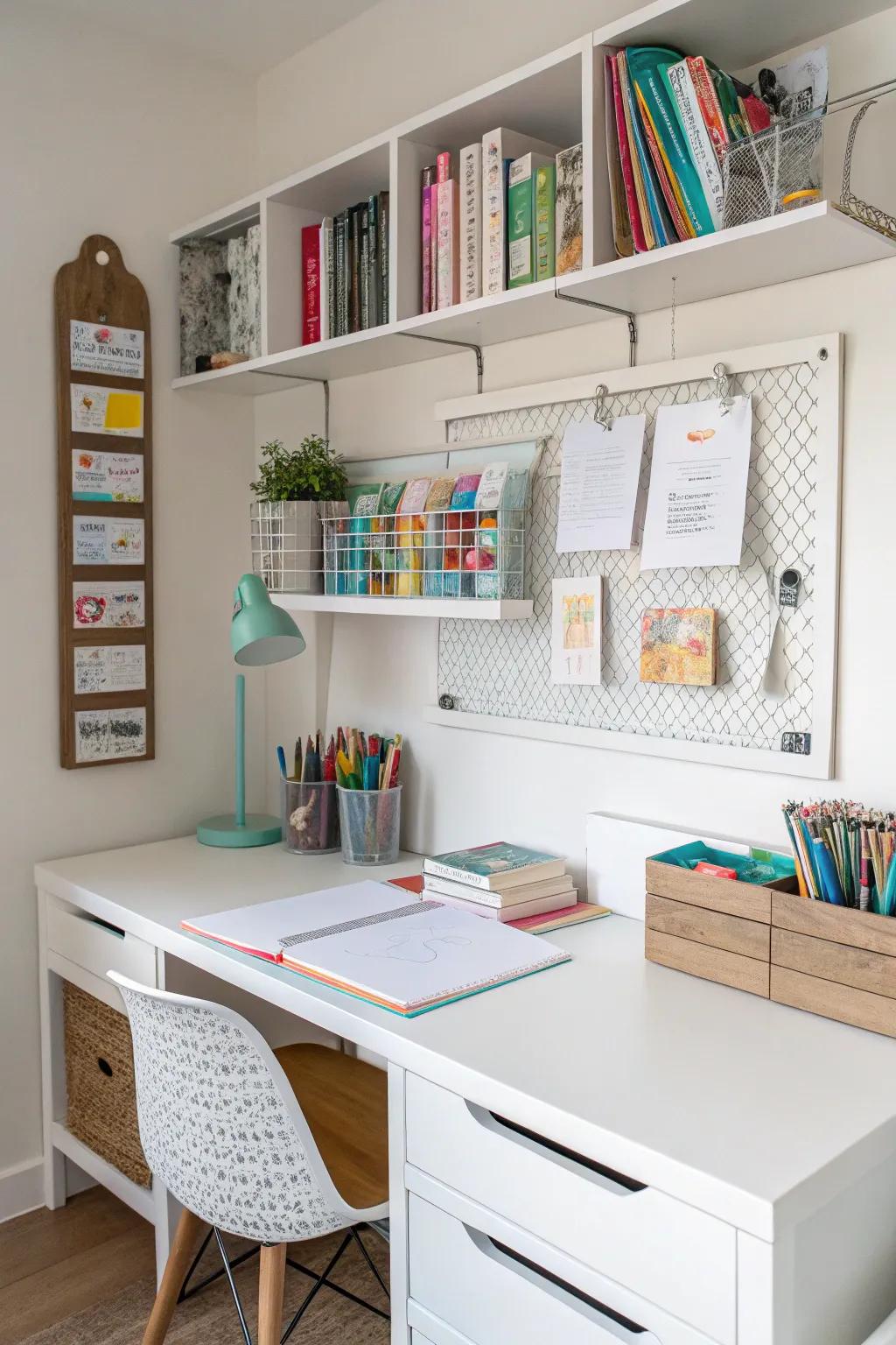 Maximizing space with high storage.