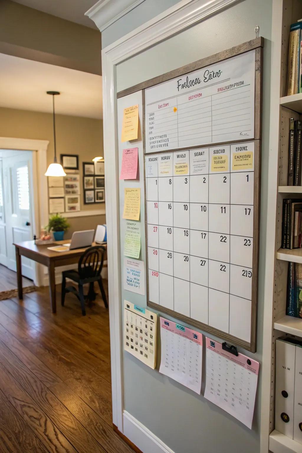 A command center keeps schedules and tasks visible and easy to manage.