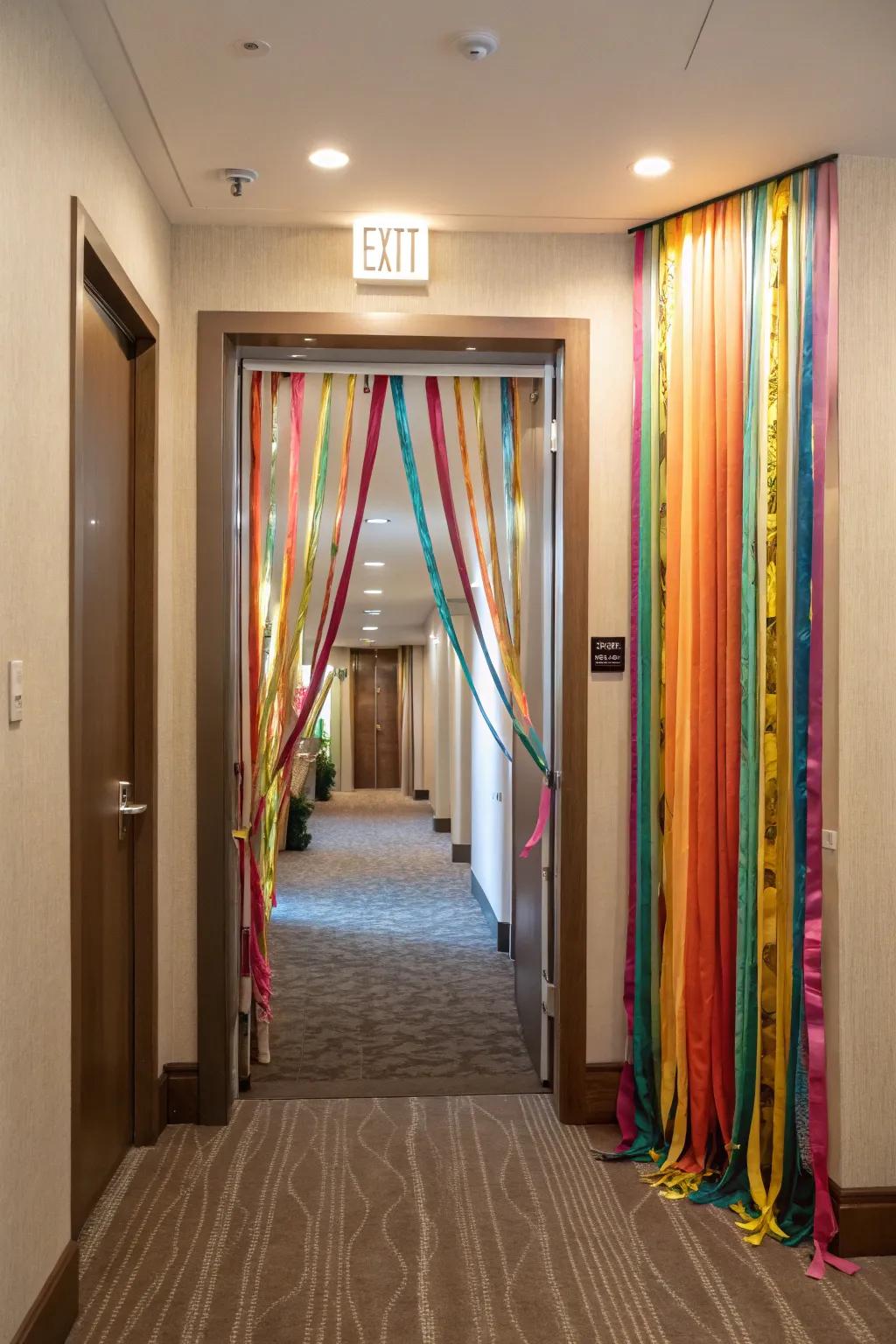 Incorporate a spirited, festive entrance using tassels.