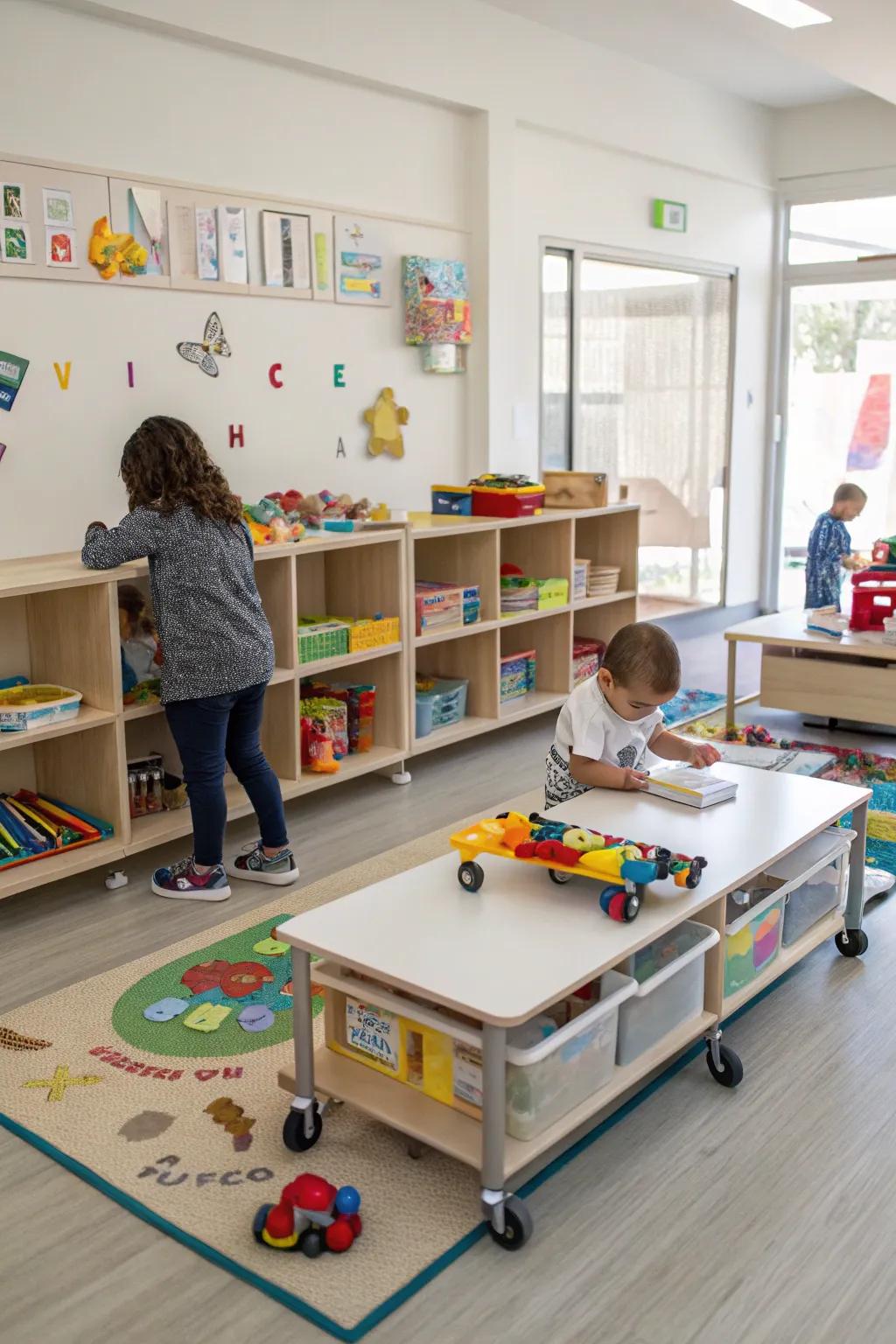 Flexible furniture adapts to the needs.