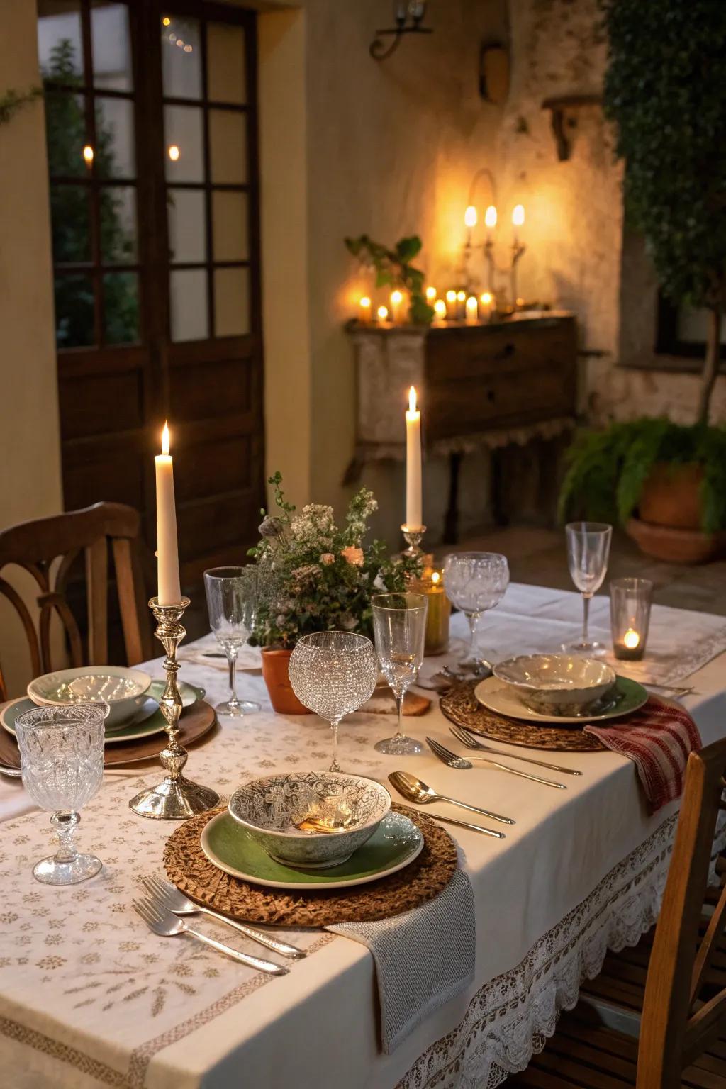 Tapers include comfort and intimacy to your decor.