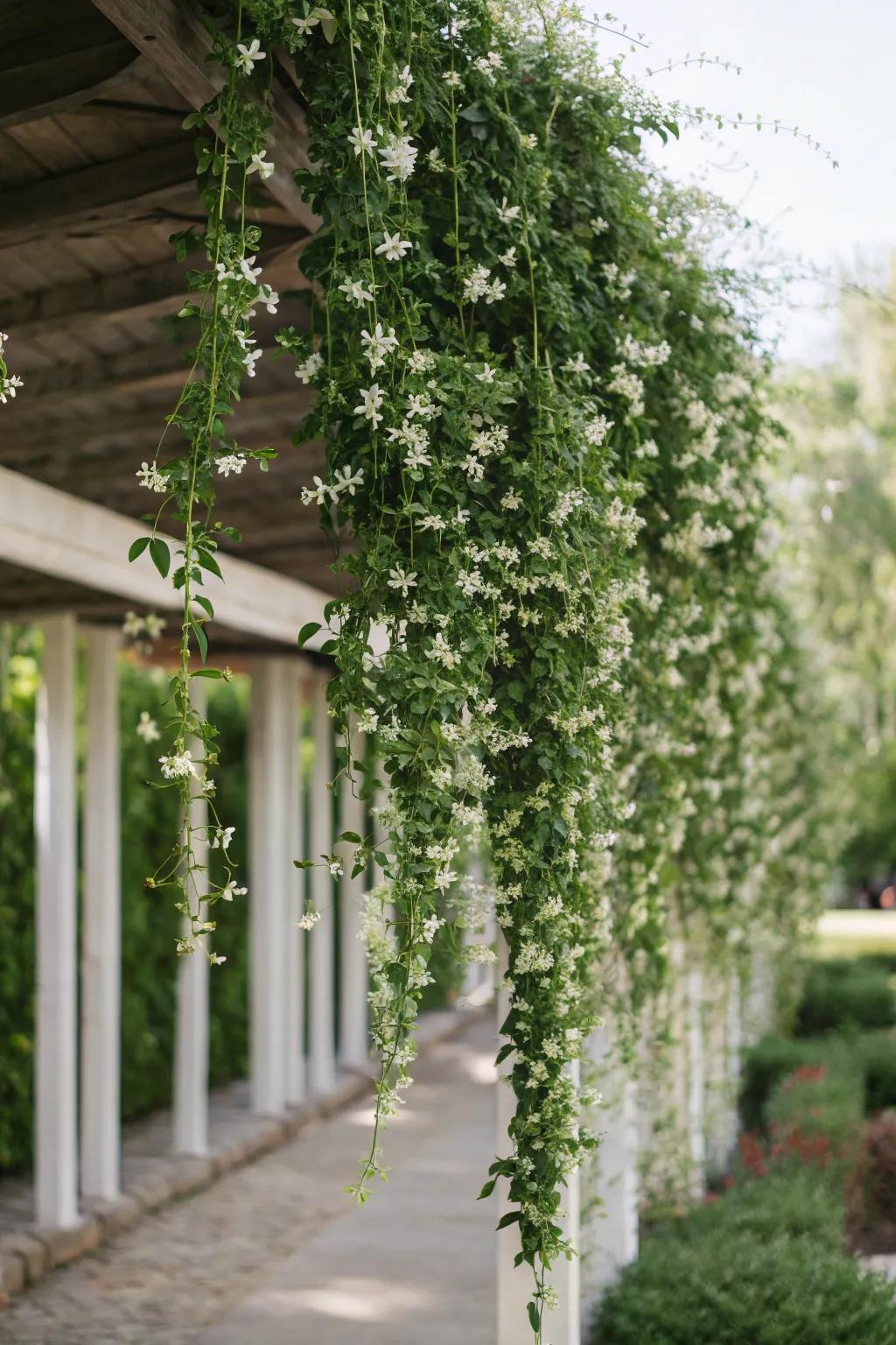 Elevate vertical gardens to new heights with a suspended frame.