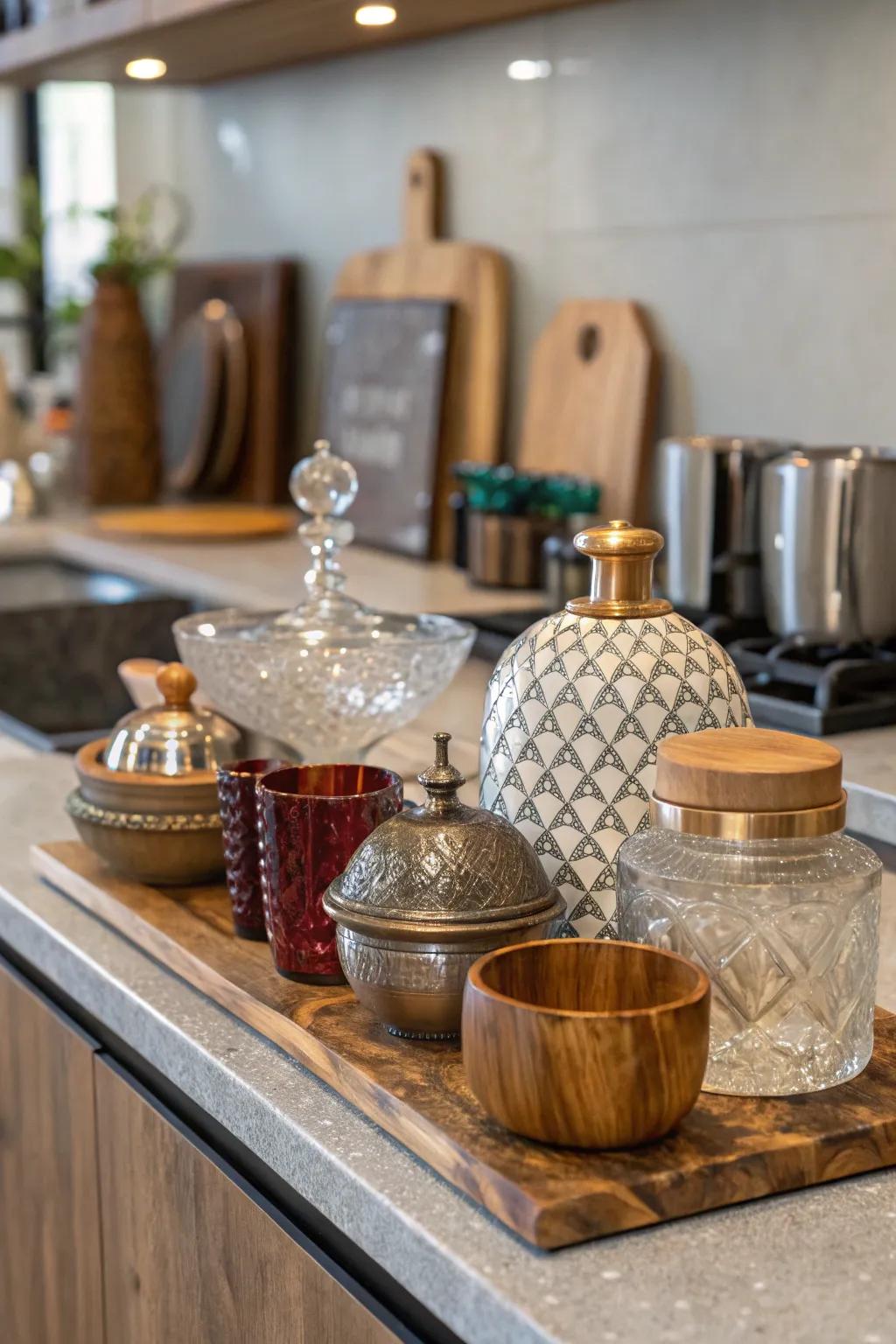 Blending textures enriches depth and significance in your display.