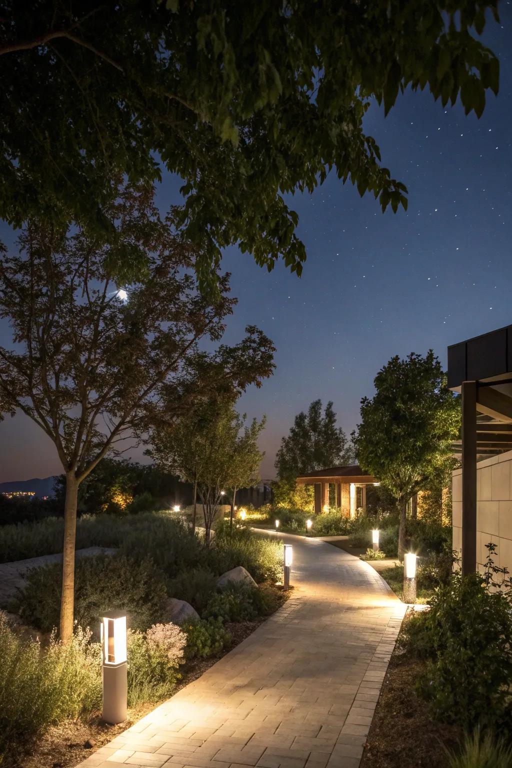 Motion-sensing lights increase both security and convenience in your garden.