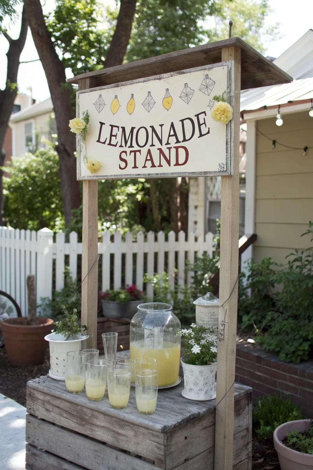 Vintage styles bring a timeless charm to your stall.