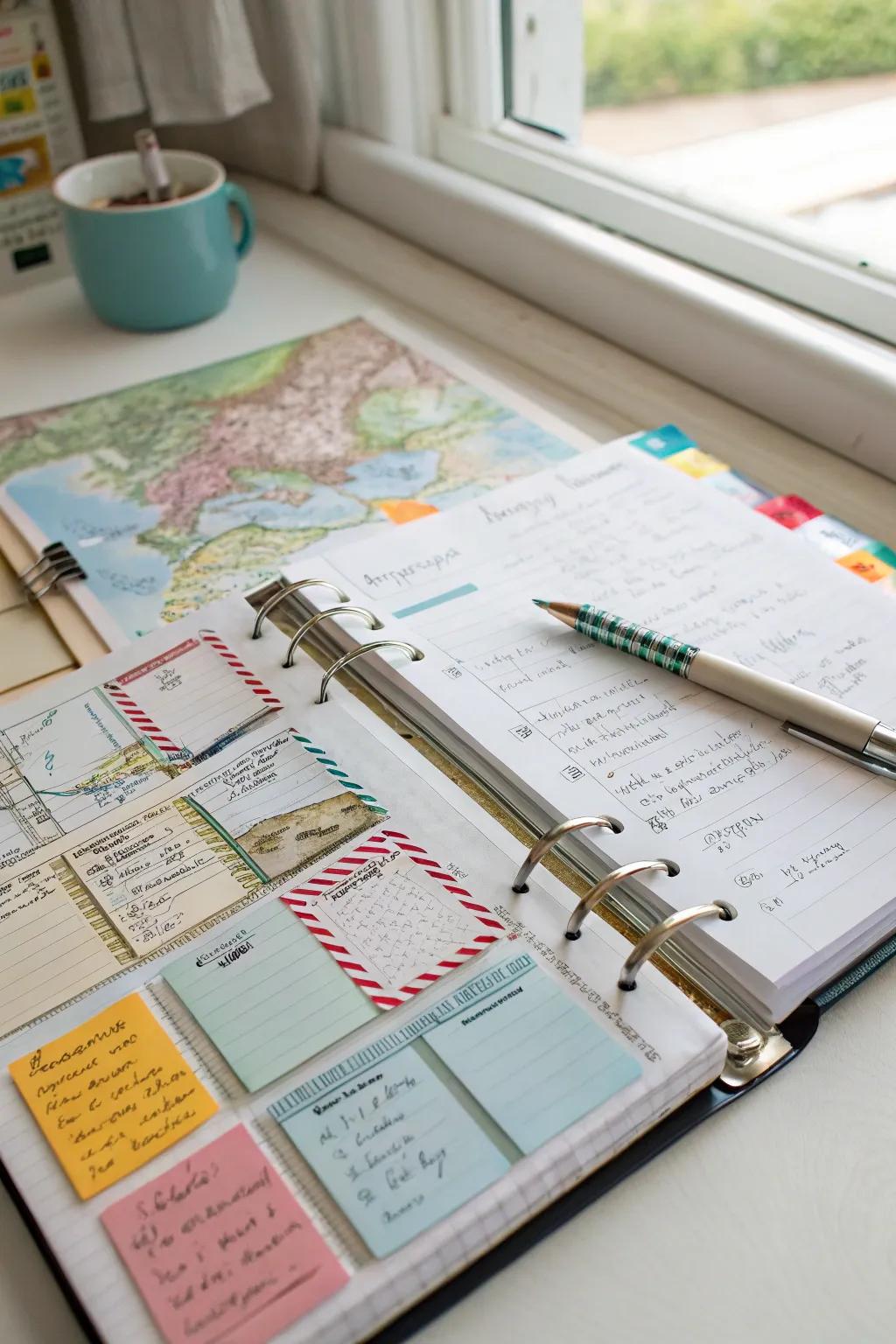 A vacation arrangement section to structure your escapades and schedules.