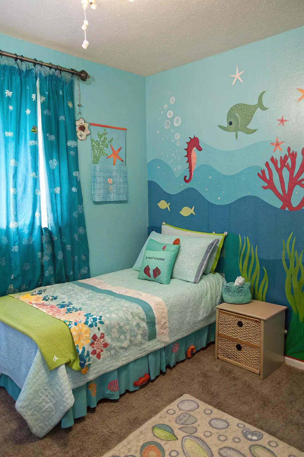 An under the sea themed area perfect for aquatic adventures.