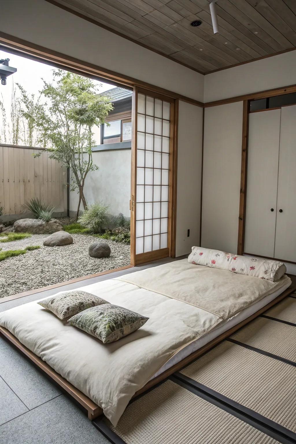 Zen simplicity inspired by Japanese design.