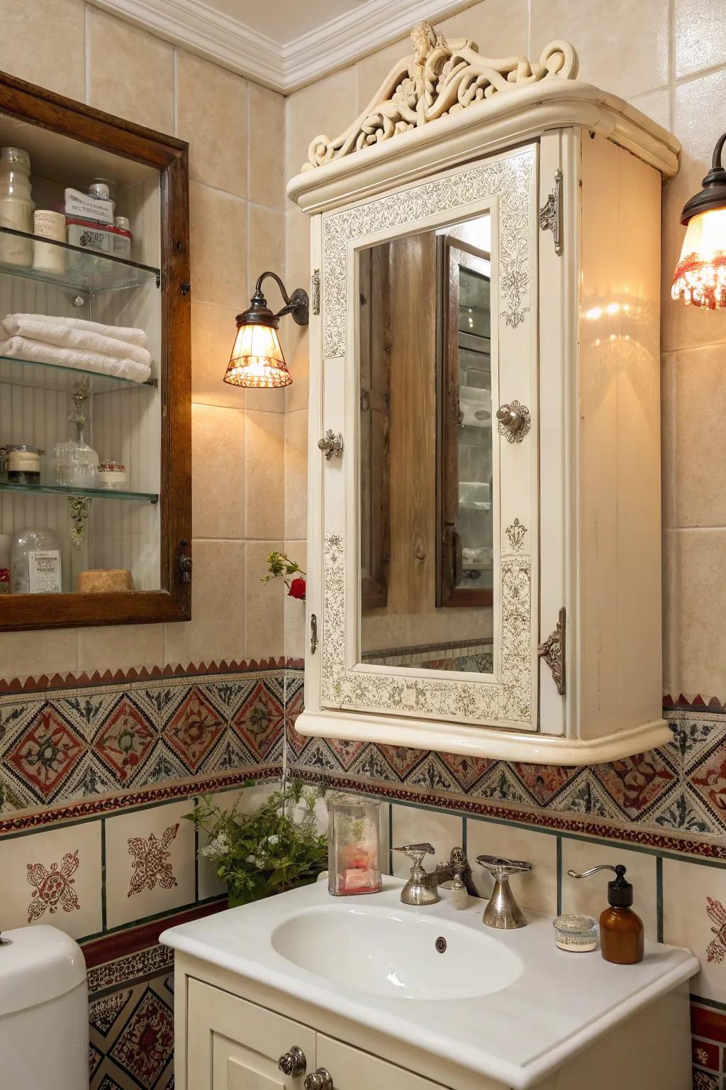 Retro cabinets fill your space with timeless appeal.