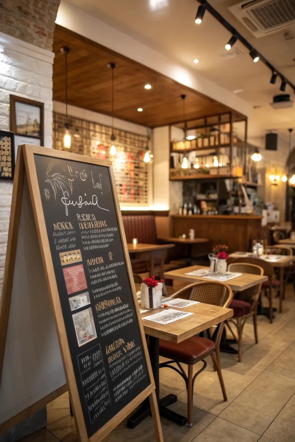 Add interest with a selection of typeface styles.