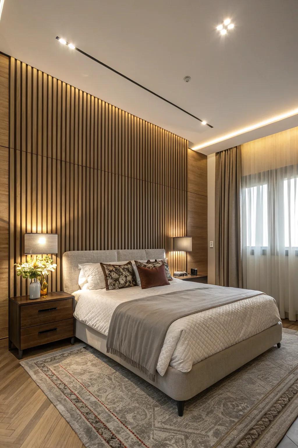19 Inspiring Modern Bedroom Wall Panelling Ideas