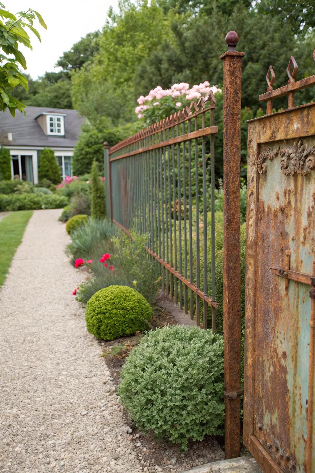 A worn finish delivers a charming country feel.